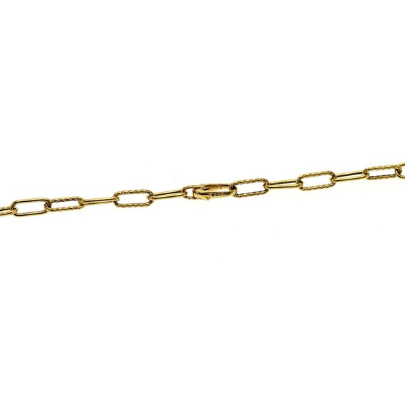 Auth David Yurman 18K Yellow Gold Madison 4 mm Chain Necklace Size 18" - Picture 5 of 5